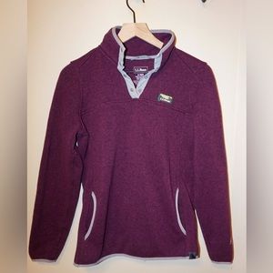 L.L. Bean Sweater Sweater Fleece Pullover - Women’s Small